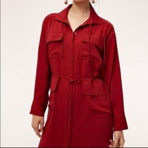 Aritzia Babaton Red Longsleeve dress